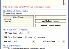 Advanced CSV To RTF Table Converter screenshot