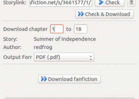 FanFictionDownloader screenshot