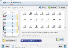 FAT Data Restore Software screenshot