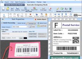Post Office Barcode Labels Maker screenshot