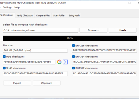 MD5 Checksum Tool screenshot