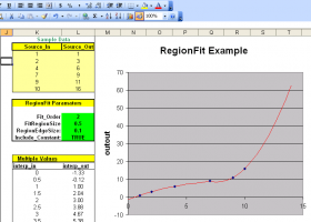 Data Curve Fit Creator Add-in screenshot