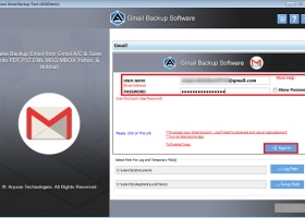 Mac Gmail Converter Tool screenshot