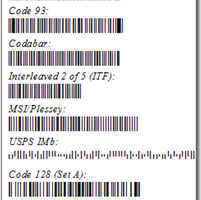 Universal 1D Barcode Font Package screenshot