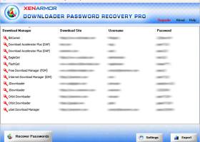 Downloader Password Recovery Pro 2024 screenshot