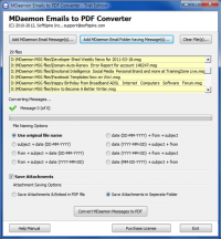 MDaemon to PDF Converter screenshot