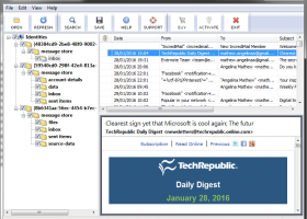 Backup IncrediMail data folder to Outlook screenshot
