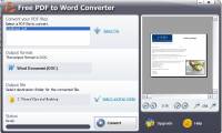 Freeware PDF to Word screenshot
