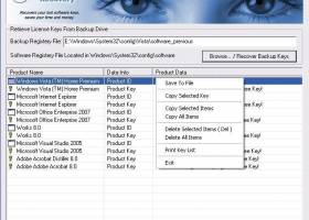 Backup Key Recovery screenshot