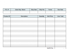 Sales Invoice Template screenshot
