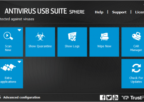 TrustPort USB Antivirus Sphere screenshot
