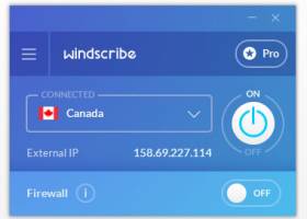 Windscribe VPN screenshot