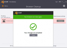 Avast Browser Cleanup 2015 screenshot