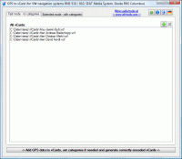 GPS to vCard screenshot