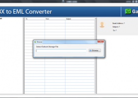 GainTools DBX to EML Converter screenshot