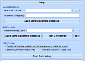 MS Access Tables To FoxPro Converter Software screenshot