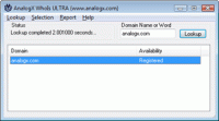 AnalogX WhoIs ULTRA screenshot