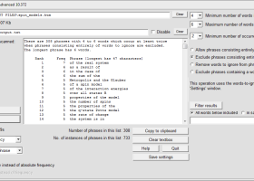 Phrase Frequency Counter Advanced screenshot