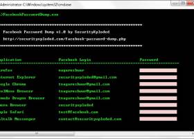Password Dump for Facebook screenshot