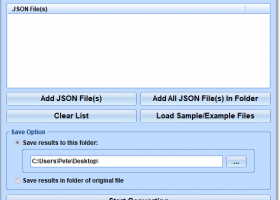 JSON To Text Converter Software screenshot