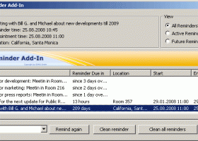 Public Reminder Add-In screenshot