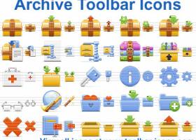 Archive Toolbar Icons screenshot