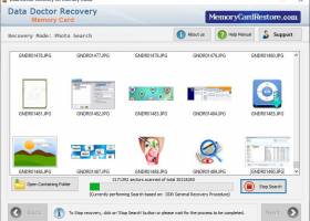 Memory Card Restore Application screenshot