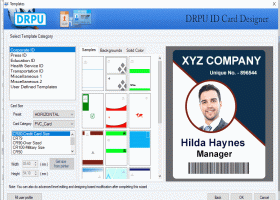 ID Badges Barcode Labeling Software screenshot