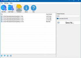 VOVSOFT - Merge Audio Files screenshot