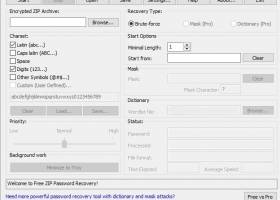Free ZIP Password Recovery screenshot