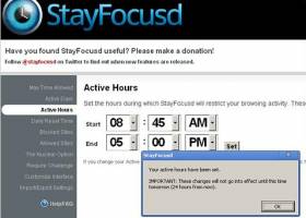 StayFocusd screenshot