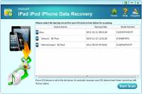 iPubsoft iPad iPhone iPod Data Recovery screenshot
