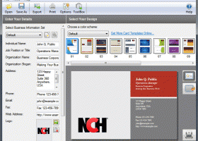 CardWorks Business Card Software Plus screenshot