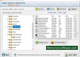 Memory Card Recovery Application screenshot