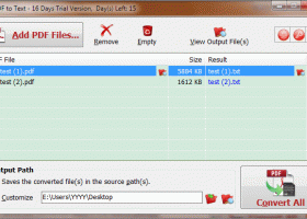 PDF to Text screenshot