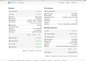 Syncthing screenshot