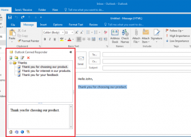 Canned Responder for Outlook screenshot