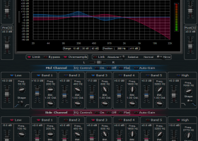 Blue Cat's Widening Parametr'EQ screenshot