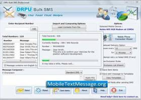 Mobile Text Message Software screenshot