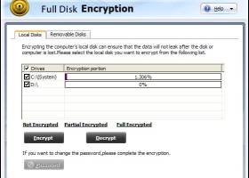GiliSoft Full Disk Encryption screenshot