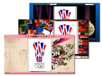 Page Turning Book Theme for 2012 Summer Olympics Game screenshot