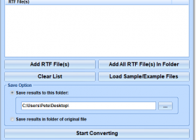 RTF To TIFF Converter Software screenshot