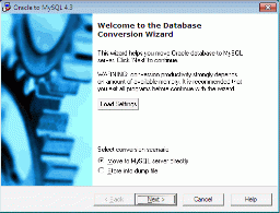 Oracle-to-MySQL screenshot