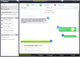 Tansee iPhone Message Transfer for Windows screenshot