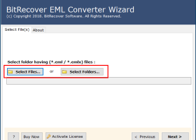 BitRecover EMLX Converter Wizard screenshot