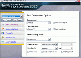 Miraplacid Text Driver Terminal Edition screenshot
