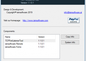 isimsoftware TCP Port Listener Tool screenshot