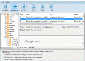 Export Notes Database screenshot