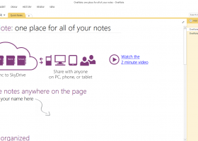 Microsoft OneNote 2013 screenshot
