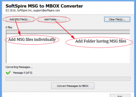 MSG to MBOX Converter screenshot